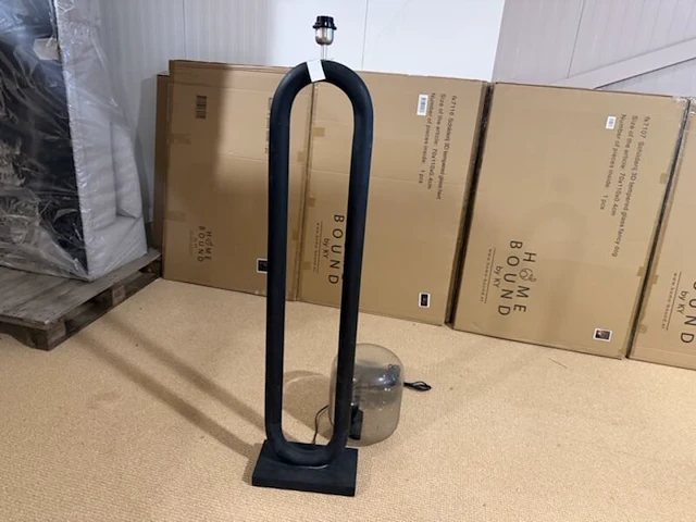 Lamp glazen bol past niet zwart - afbeelding 1 van  4
