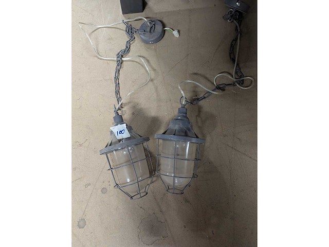 Lampen 2 vintage mijnlampen - afbeelding 1 van  1