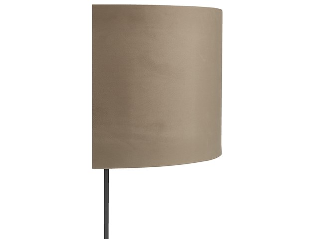 Lampenkap velour grijs - afbeelding 3 van  3