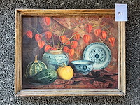 Lampionplant stilleven schilderij - afbeelding 1 van  7