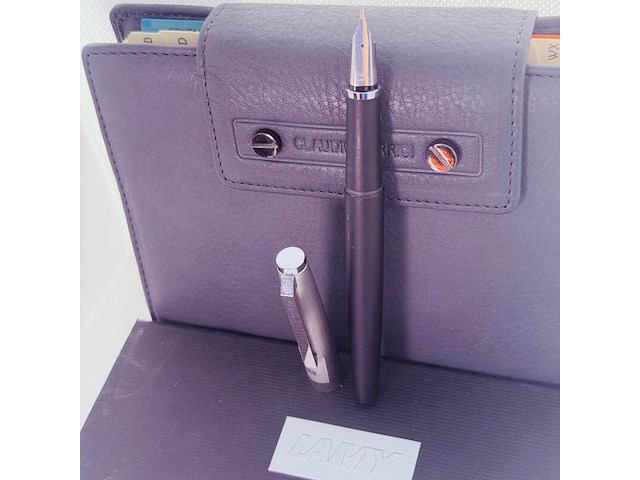 Lamy 14kt witgouden vulpen met goudkeurmerk nib - afbeelding 1 van  6