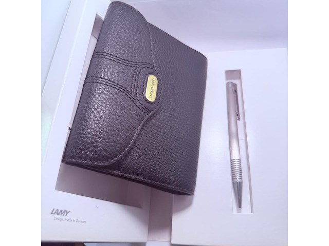 Lamy & claudio ferrici balpen - brushed steel - afbeelding 3 van  5