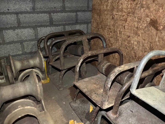 Lancier kunstof en ijzer kabel rollen (20x) - afbeelding 2 van  6