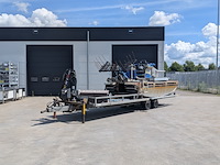 Land- of bosbouwaanhangwagen, mulder, gtdl, 2010, met autolaadkraan, hiab 013 t