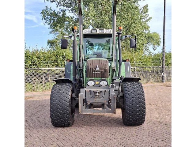 Land- of bosbouwtrekker, fendt, 309 vario, 2009, met stoll robust fz 20 voorlader en grondbak - afbeelding 8 van  57