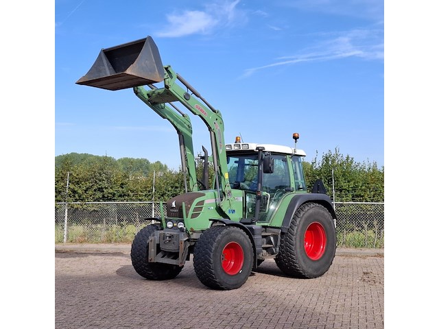 Land- of bosbouwtrekker, fendt, 309 vario, 2009, met stoll robust fz 20 voorlader en grondbak - afbeelding 1 van  57
