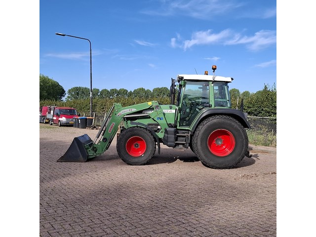 Land- of bosbouwtrekker, fendt, 309 vario, 2009, met stoll robust fz 20 voorlader en grondbak - afbeelding 23 van  57
