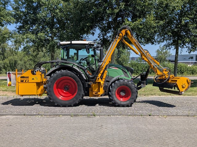 Land- of bosbouwtrekker, fendt, 312 vario, 2015, met maaiarm, herder - afbeelding 46 van  47
