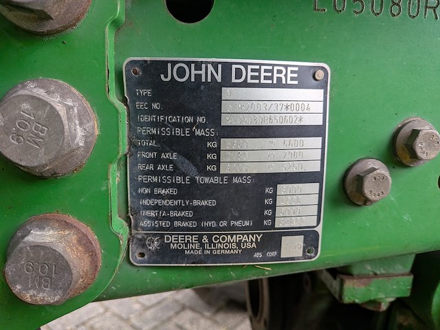 Land- of bosbouwtrekker, john deere, 5080r, 2010, met voorlader en schepbak - afbeelding 15 van  37