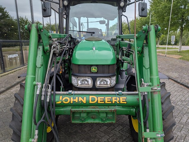 Land- of bosbouwtrekker, john deere, 5080r, 2010, met voorlader en schepbak - afbeelding 37 van  37