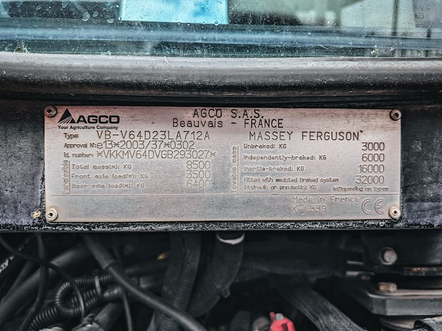 Land- of bosbouwtrekker, massey ferguson, 5435, 2016, met voorlader, ålö mf 946 - afbeelding 33 van  39