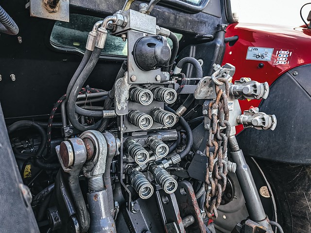 Land- of bosbouwtrekker, massey ferguson, 5711 sl, 2016, met voorlader, ålö mf 946 - afbeelding 8 van  44