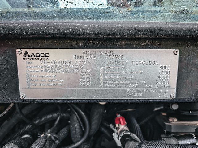 Land- of bosbouwtrekker, massey ferguson, 5711 sl, 2016, met voorlader, ålö mf 946 - afbeelding 41 van  46