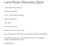 Land rover - 2015 - discovery sport - 2.0 td4 hse luxury - rj-191-r - afbeelding 5 van  20