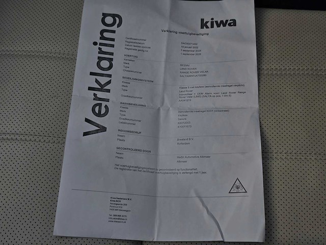 Land rover range rover velar 2.0 i4 awd r-d hse 2017 | rf-208-v - afbeelding 13 van  37