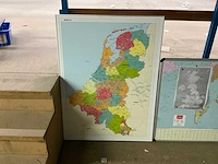 Land / wereld kaarten (5x) - afbeelding 2 van  6