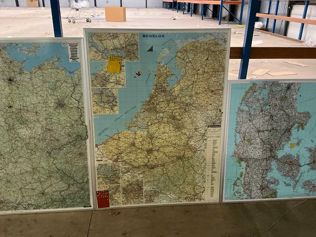 Land / wereld kaarten (5x) - afbeelding 5 van  6