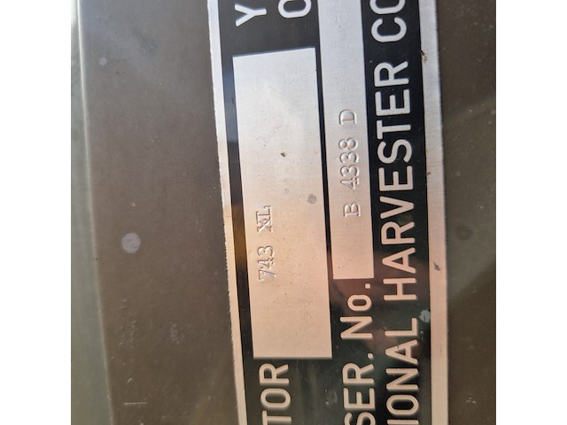 Landbouw tractor, international, 743xl, s/n. b4338d - afbeelding 39 van  47