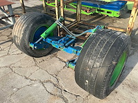 Landbouwas met dubbele wielen en hydraulisch remsysteem (435/50r19.5) - afbeelding 1 van  13