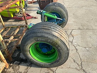 Landbouwas met dubbele wielen en hydraulisch remsysteem (435/50r19.5) - afbeelding 4 van  13