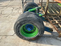 Landbouwas met dubbele wielen en hydraulisch remsysteem (435/50r19.5) - afbeelding 5 van  13