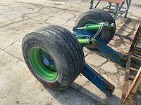 Landbouwas met dubbele wielen en hydraulisch remsysteem (435/50r19.5) - afbeelding 6 van  13