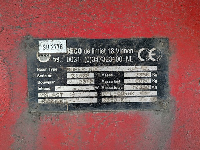 Landbouwkipwagen, beco, super 80 g, 2012 - afbeelding 10 van  19