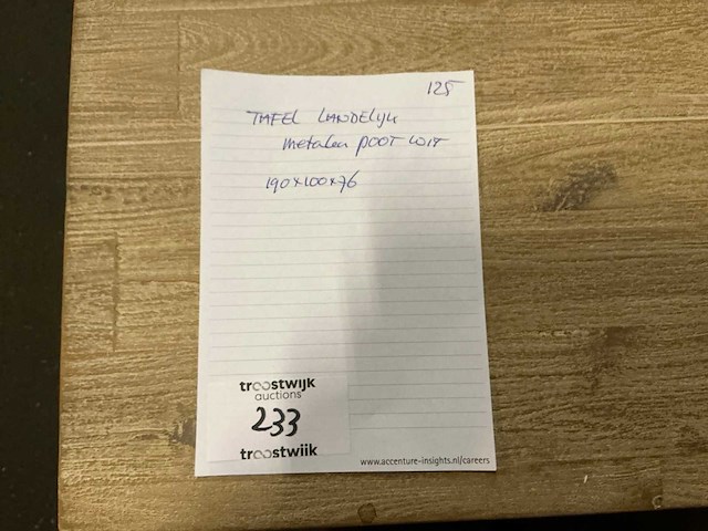 Landelijk eetkamertafel 190cm - afbeelding 4 van  4