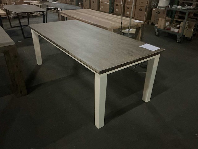 Landelijk eetkamertafel 220cm - afbeelding 3 van  5