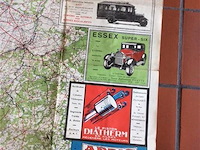 Landkaart belgië / luxemburg 1928 texaco - afbeelding 3 van  6