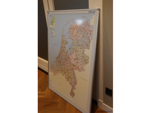 Landkaart nederland - 120x90cm - afbeelding 1 van  5