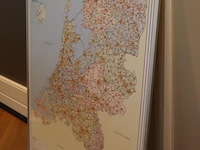 Landkaart nederland - 120x90cm - afbeelding 1 van  5