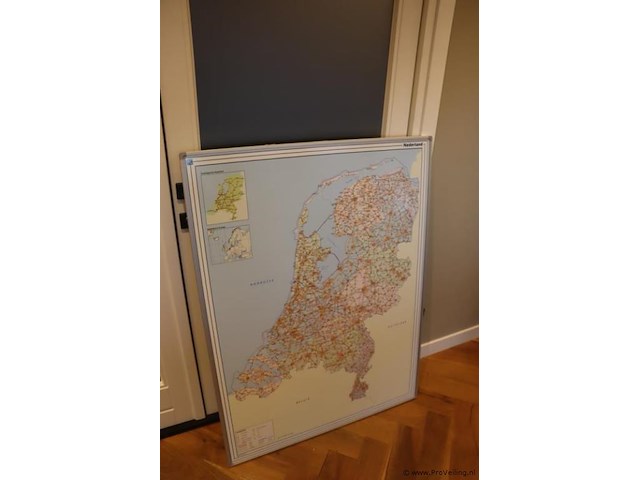 Landkaart nederland - 120x90cm - afbeelding 2 van  5
