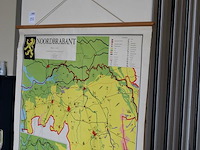 Landkaart noord brabant. 1 op 120.000. afmeting 120 x 83 cm. - afbeelding 2 van  2