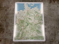 Landkaart van duitsland wegenkaart op whiteboard
