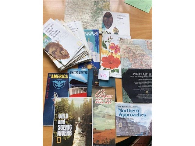 Landkaarten en folders amerika - afbeelding 1 van  3