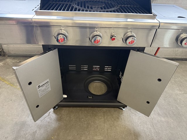 Landmann triton maxx p.3.1 rvs gasbarbecue – 3 branders + zijbrander landmann - afbeelding 6 van  8