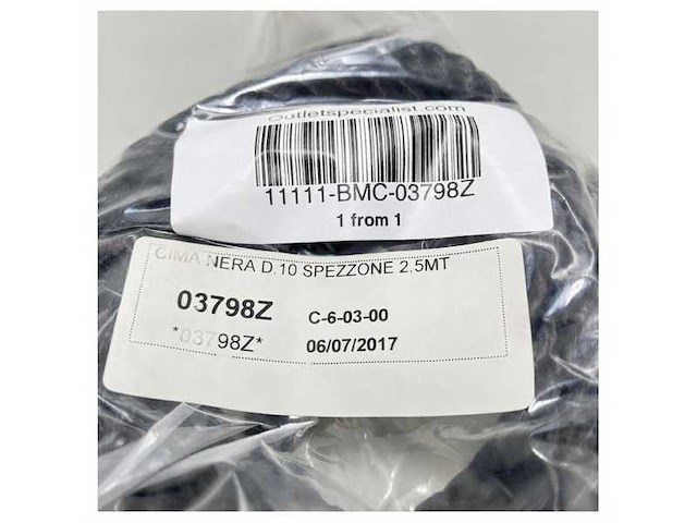 Landvast zwart geslagen 10 mm - 2.5 meter - 03798z - afbeelding 4 van  4
