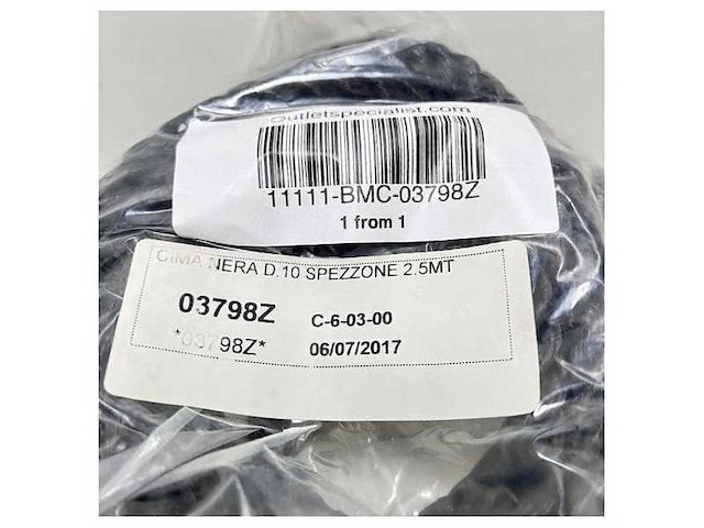 Landvast zwart geslagen 10 mm - 2.5 meter - 03798z - afbeelding 3 van  3