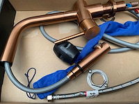 Lanesto keukenmengkraan met uittrekbare handdouche copper - afbeelding 3 van  5