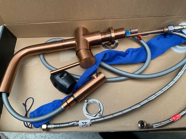 Lanesto keukenmengkraan met uittrekbare handdouche copper - afbeelding 4 van  5