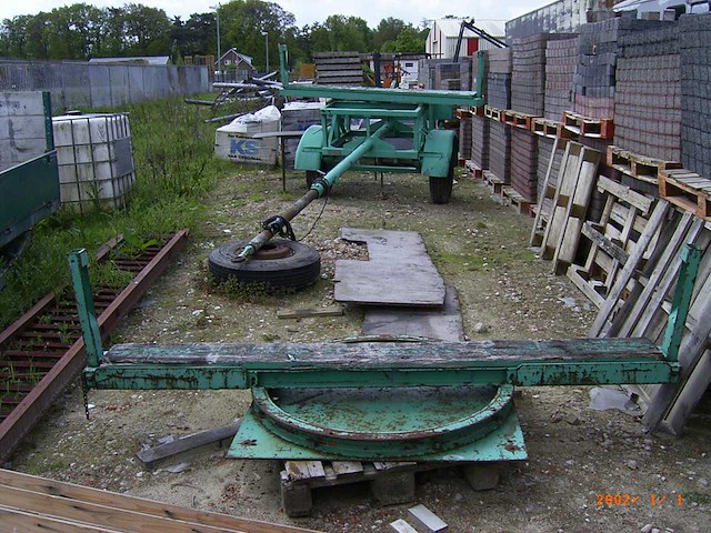 Lang materiaal / boomstam trailer - afbeelding 1 van  5