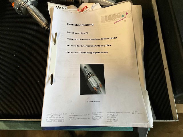 Lang motospeed 70 wisselbare motorspindel - afbeelding 9 van  13