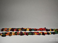 Lange houten halsketting - afbeelding 3 van  4