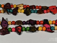 Lange houten halsketting - afbeelding 4 van  4