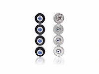 Lange oorbellen kyaniet diamant - afbeelding 4 van  5