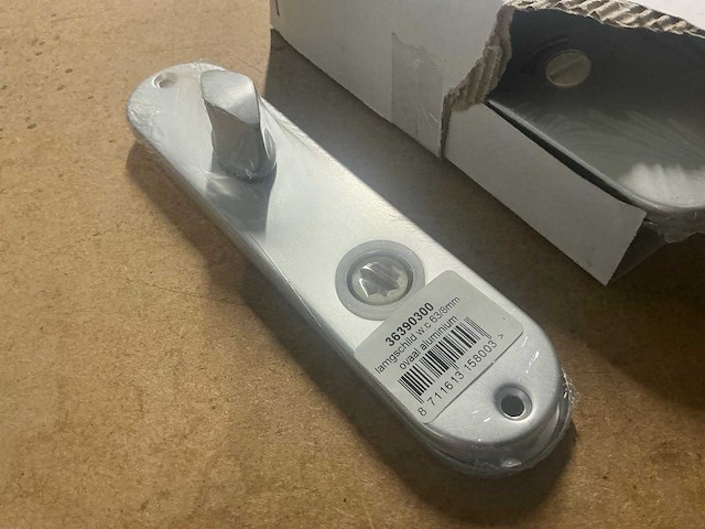 Langschild aluminium wc 63/8mm deurbeslag (150x) - afbeelding 3 van  7