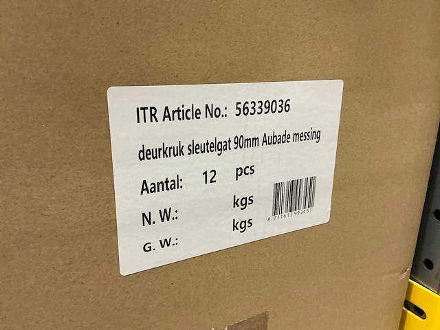 Langschild met sleutelgat (15x) - afbeelding 3 van  4