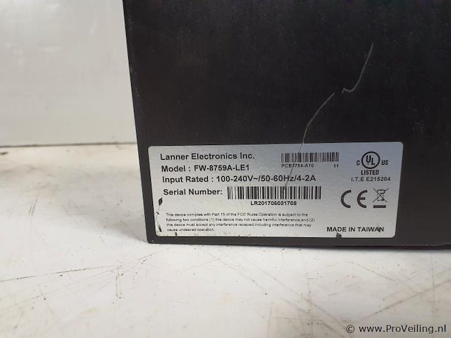 Lanner electronics inc. fw-8759a-le1 high-performance 1u rackmount netwerk-appliance - afbeelding 3 van  3