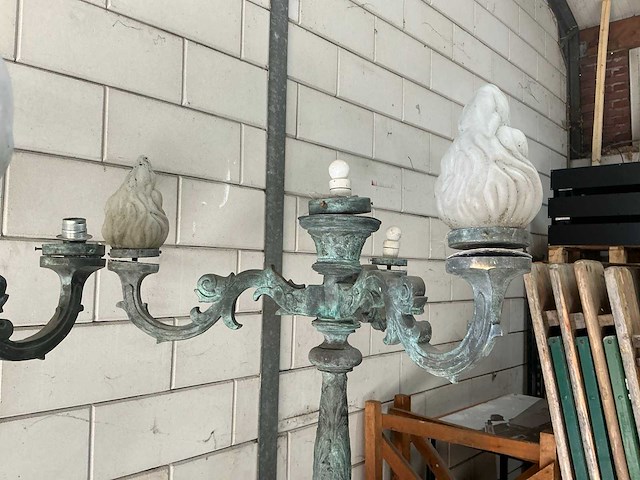 Lantaarn tuinlamp koper (2x) - afbeelding 2 van  12